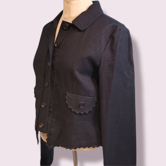 Marc Jacobs Daisy Buttons Front Blazer Jacket sz 12 - Picture 8 of 16